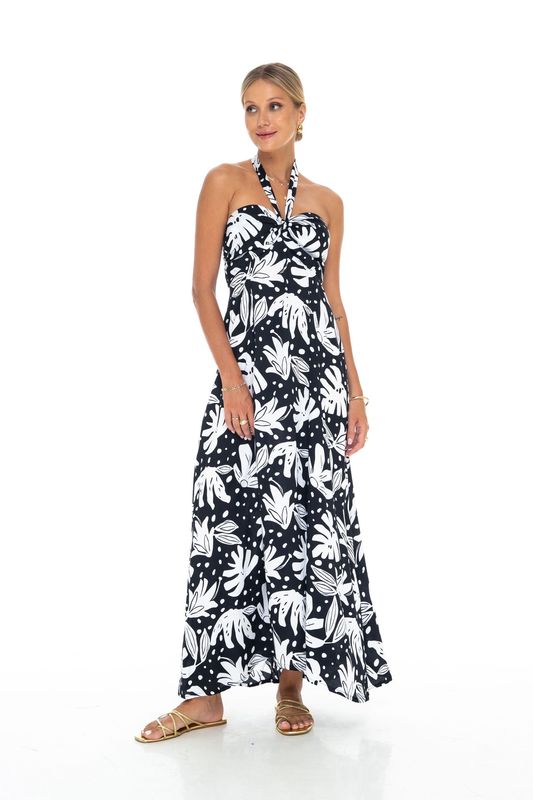 Tropicana Cassia Maxi Dress - Black