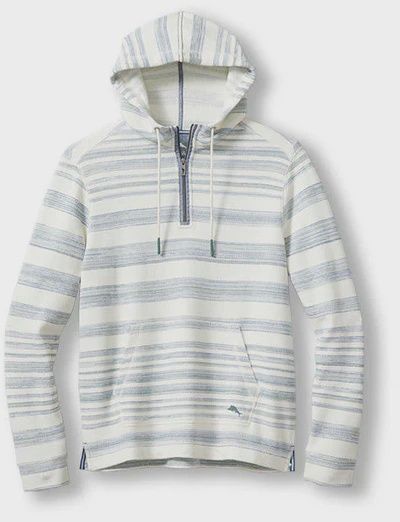 Shoreline Stripe Baja Hoodie - Coconut