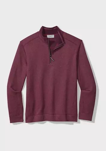 Flip Coast Half Zip - Pinot Noir Heather