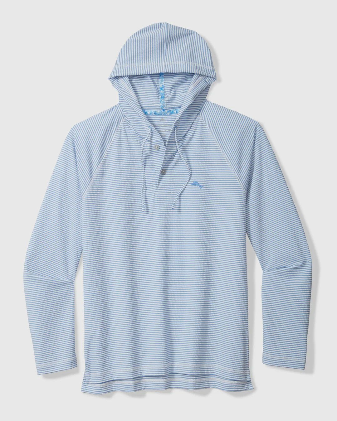 Costa Wave Starboard Stripe Hoodie - Cabo Blue