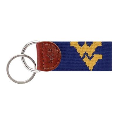 Smathers and Branson WVU Mountaineers Needlepoint Key Fob