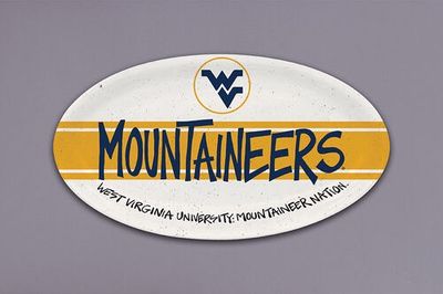 West Virginia University Melamine Oval Serving Dish