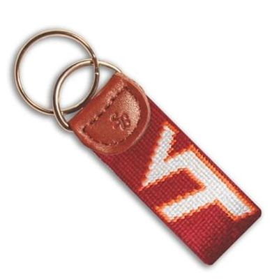 Virginia Tech Needlepoint Key Fob