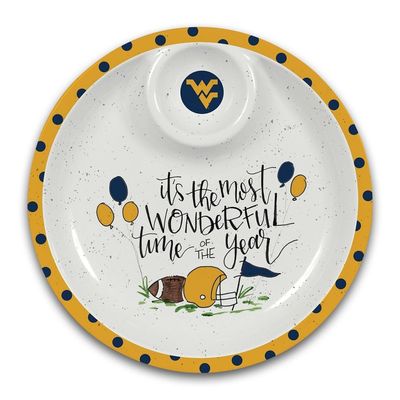 Magnolia Lane WVU Mountaineers Melamine Chip and Dip Serving Dish