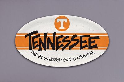 University of Tennessee Melamine Oval Plate