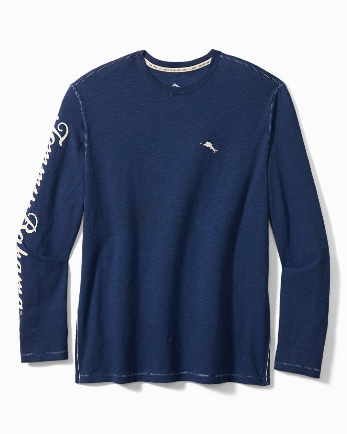 Azul Fronds Billboard Lux Long-Sleeve T-Shirt