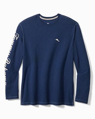 Azul Fronds Billboard Lux Long-Sleeve T-Shirt
