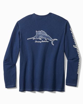 Azul Fronds Billboard Lux Long-Sleeve T-Shirt