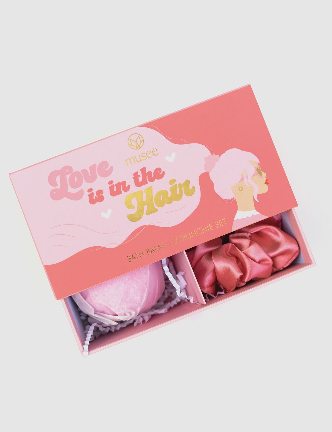 Love is in the Hair Bath Balm + Scrunchie Set
