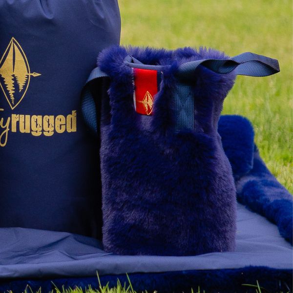 The Rowling Marine Faux Fur Wine Tote