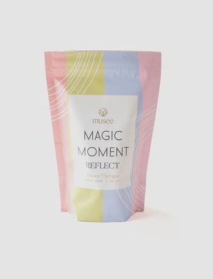 Musee Rosehip &amp; Clary Sage Aromatherapy Bath Soak bottle displayed against a neutral studio background