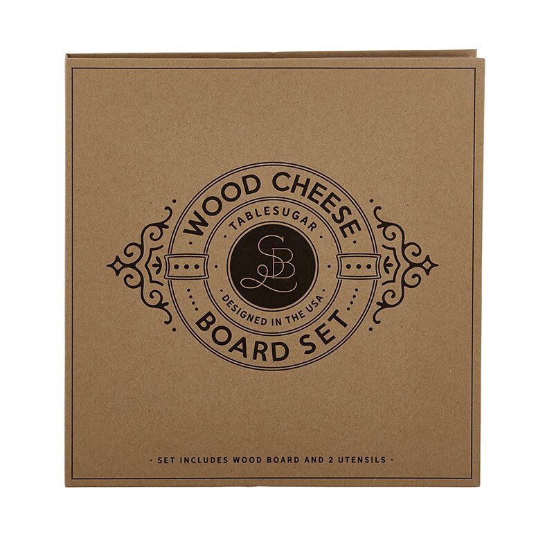 Wood Cheese Board Book Box