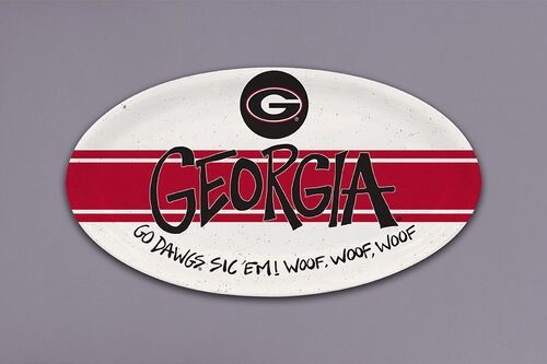 Georgia Univ Melamine Oval