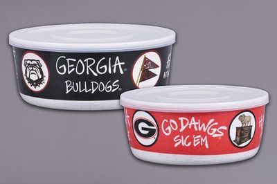 University of Georgia 2-Piece Storage Container Set