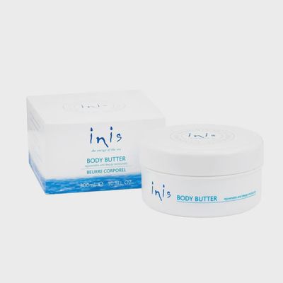 INIS Rejuvenating Body Butter Treatment Cream 10.1 oz jar displayed against a neutral background
