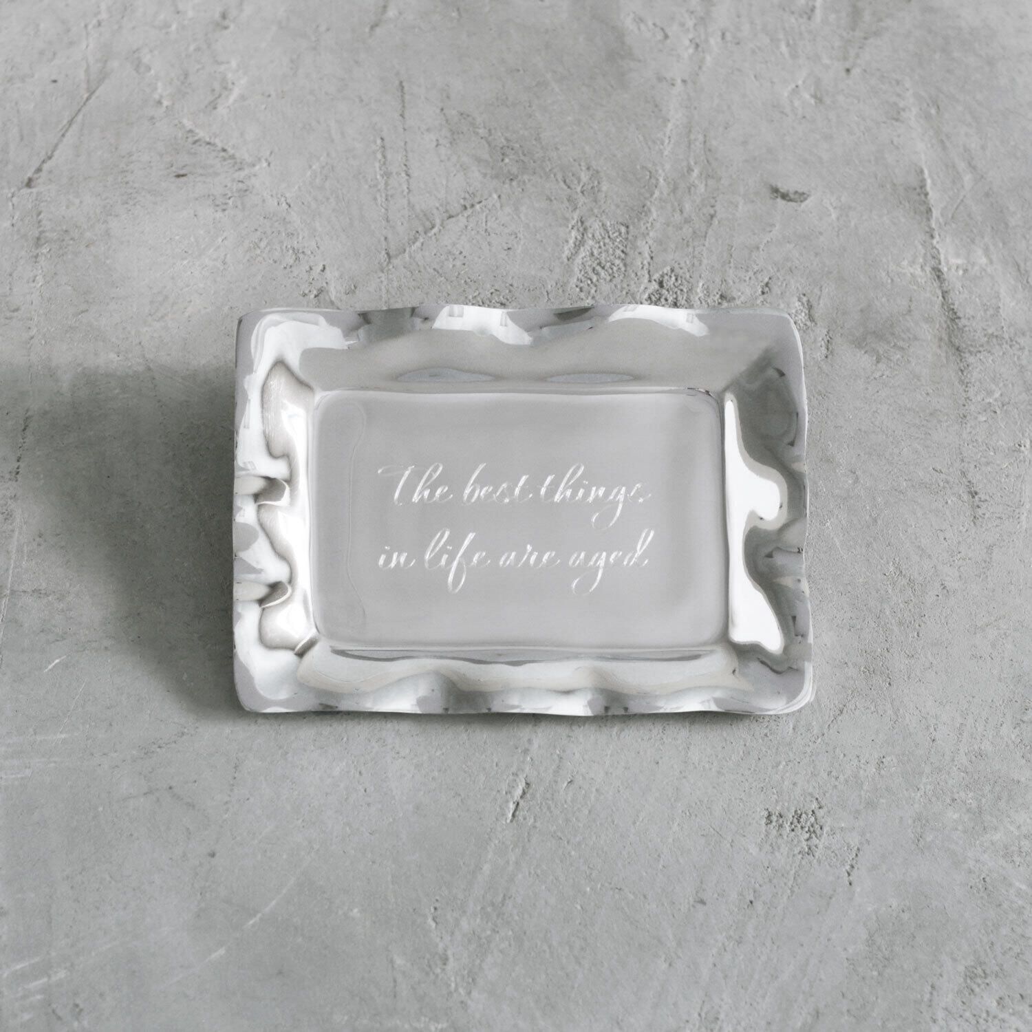 GIFTABLES Vento Tray &quot;The best things in life are aged&quot;