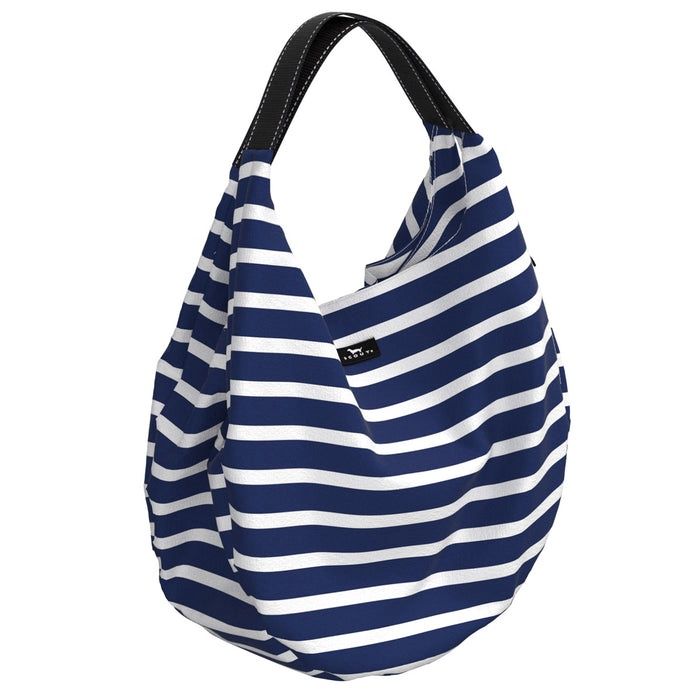 Side Saddle Foldable Bag - Nantucket Navy