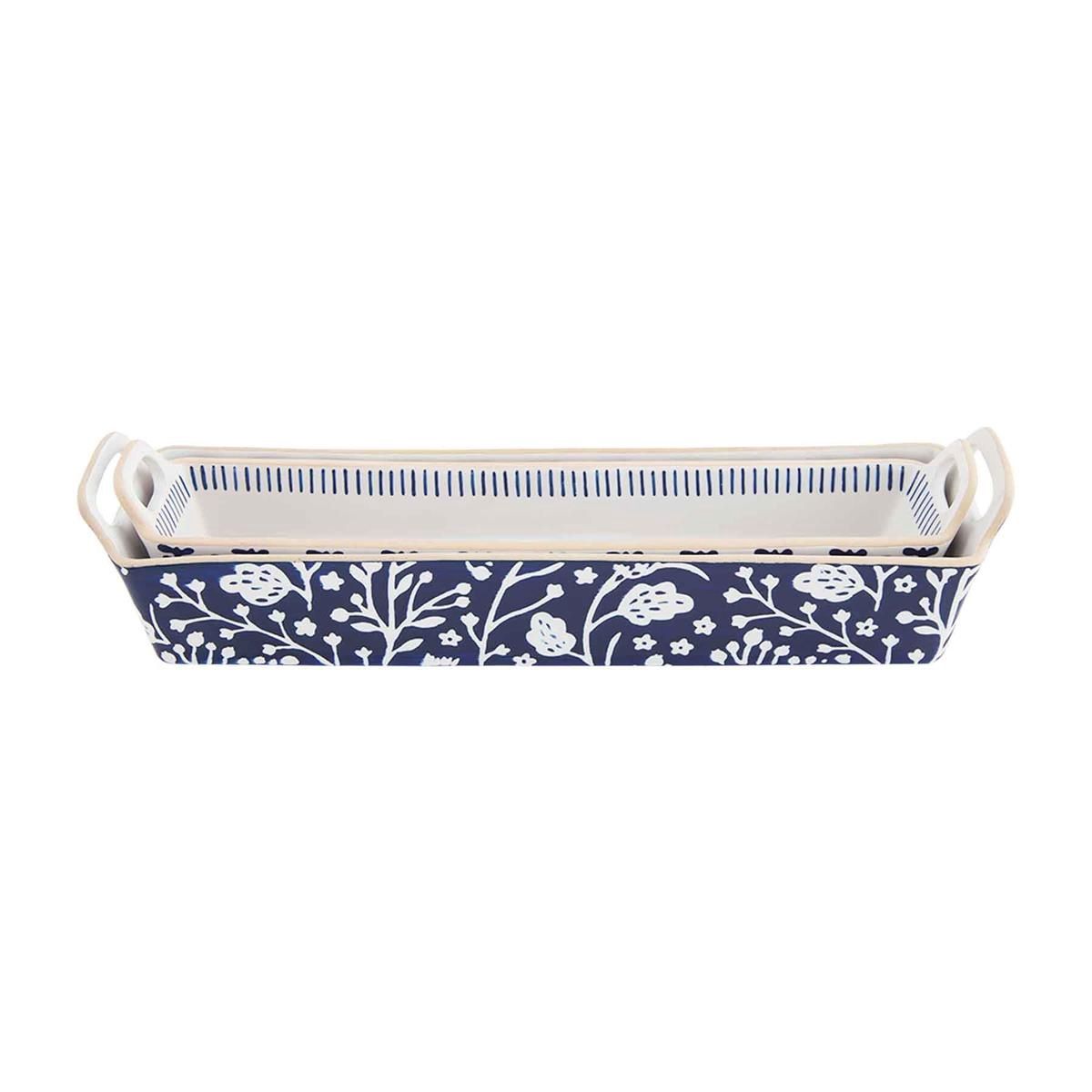 Indigo Cracker Dish Set