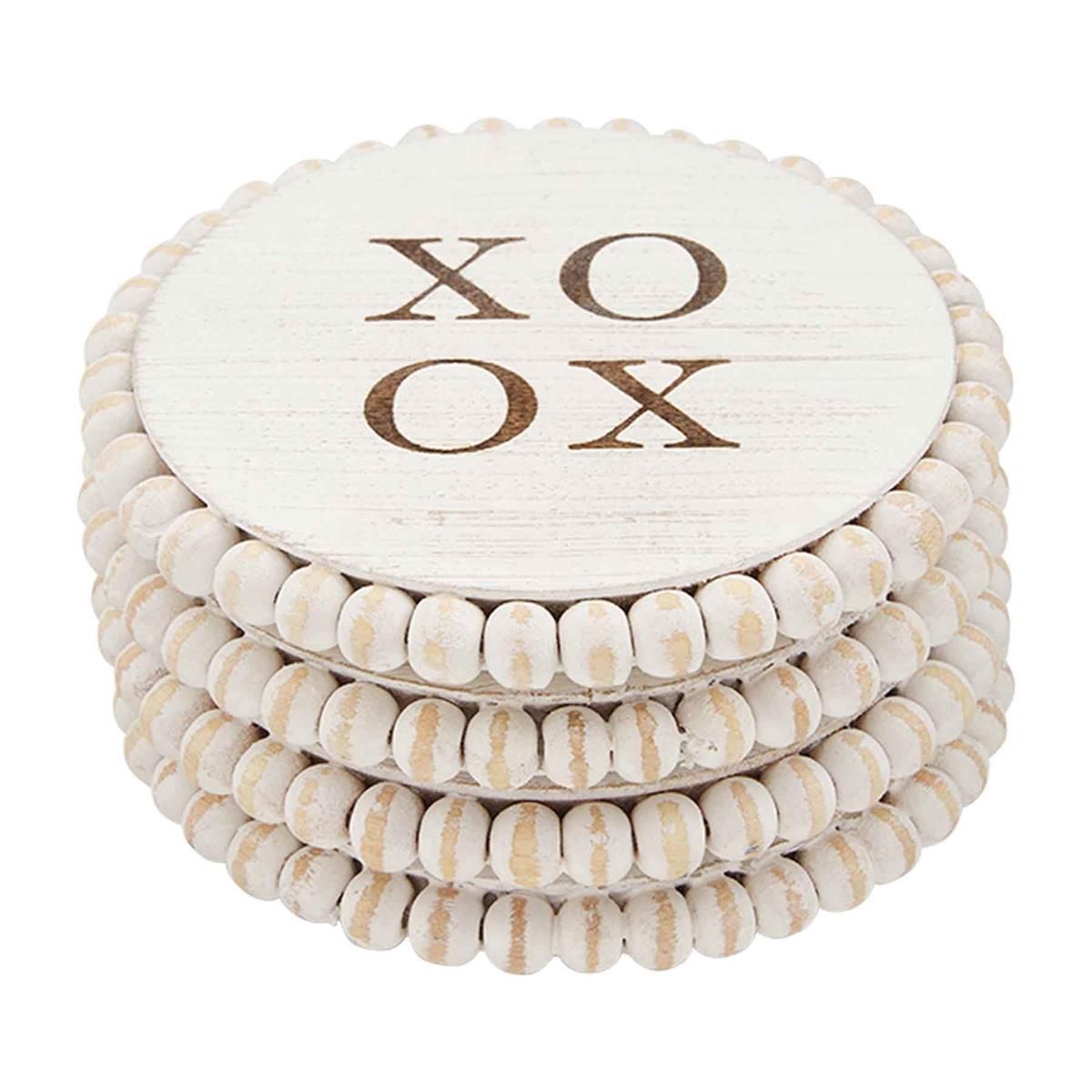 XO Beaded Coaster Set