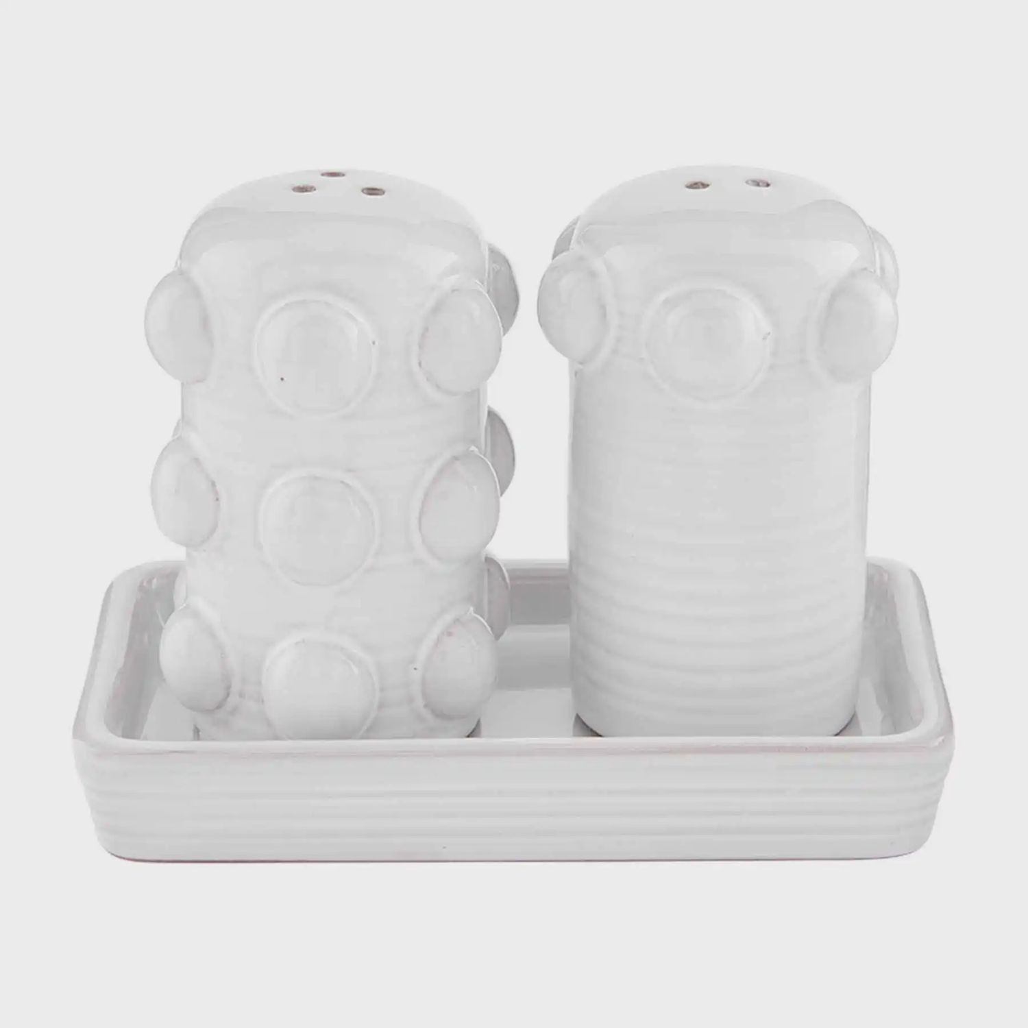 BEADED SALT AND PEPPER SET