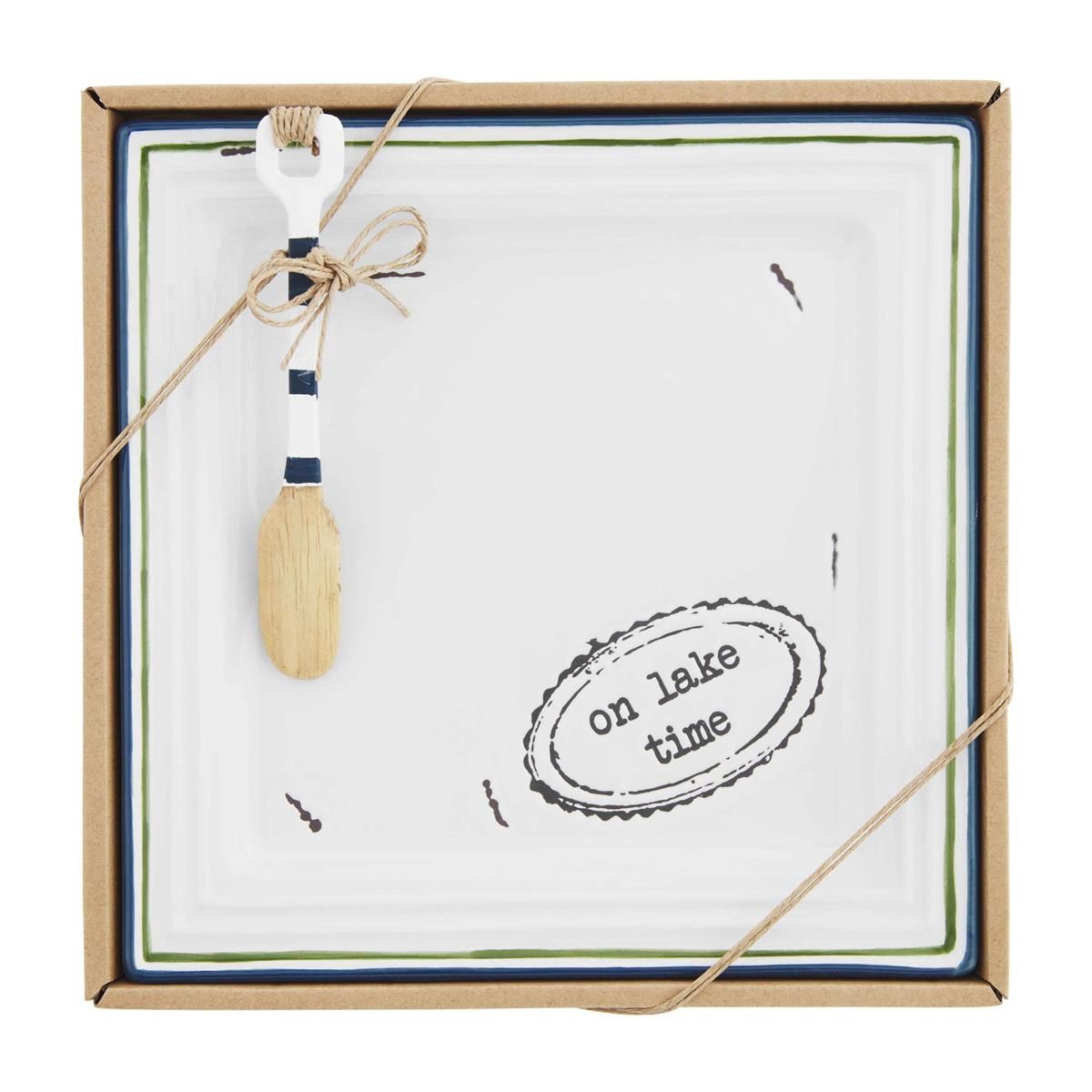 Lake Stamp Cheese Set