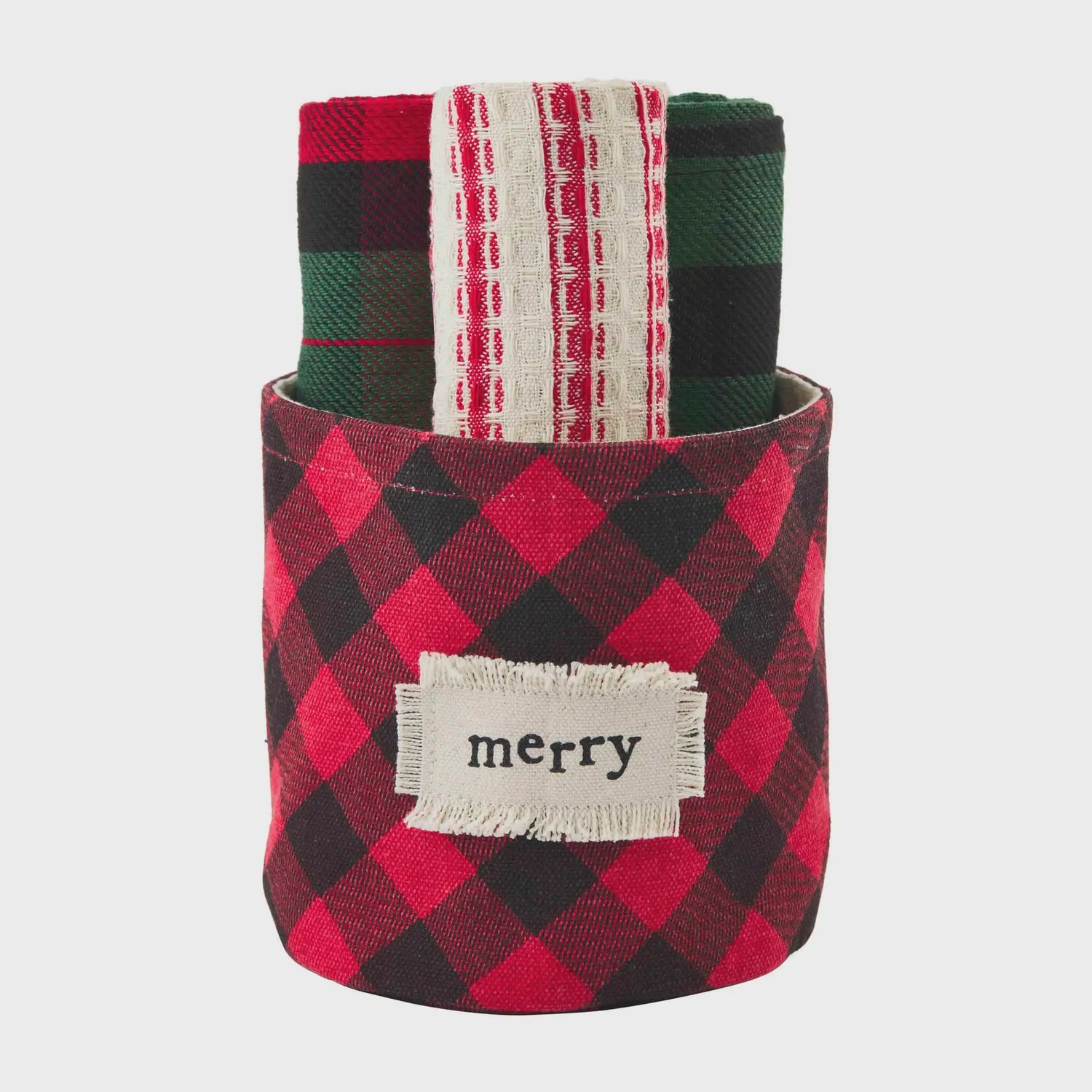 RED BUFFALO CHECK TOWEL SET