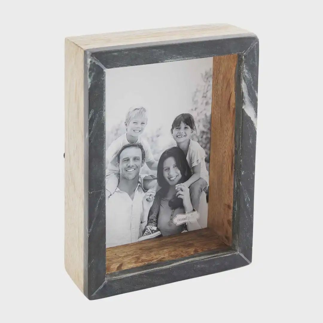 5x7 Black Marble Block Frame