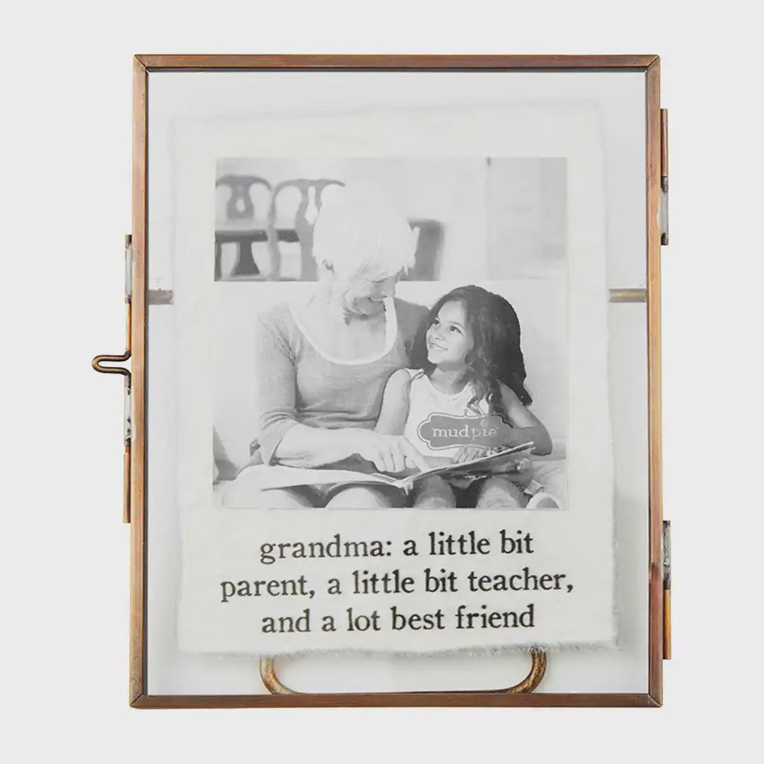 Grandma Glass Brass Frame