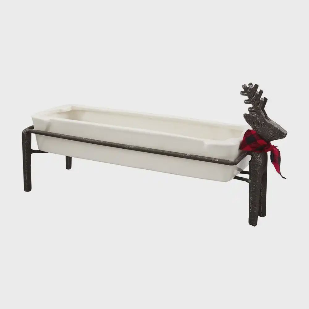 Reindeer Cracker Dish Set