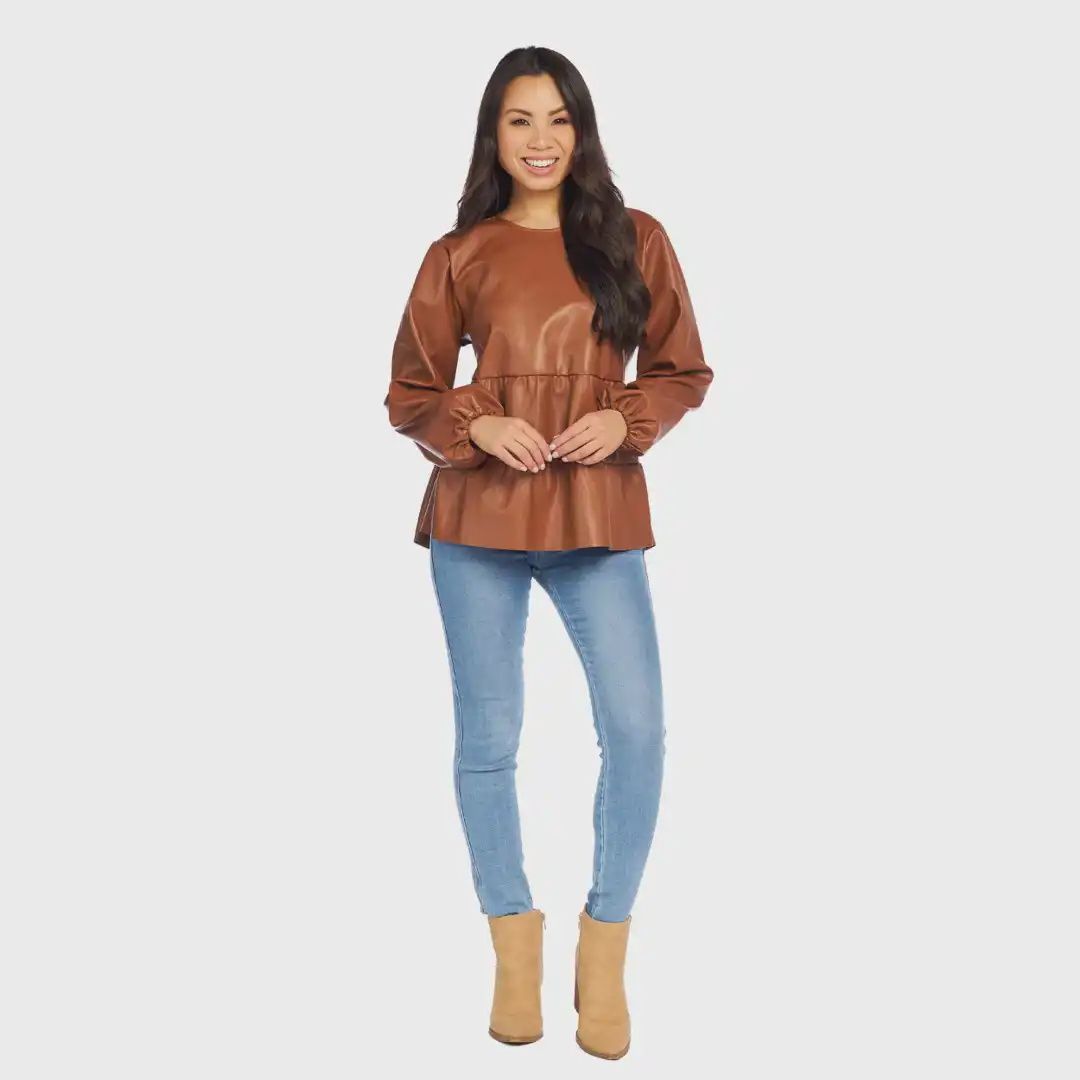 Lovie Top Brown