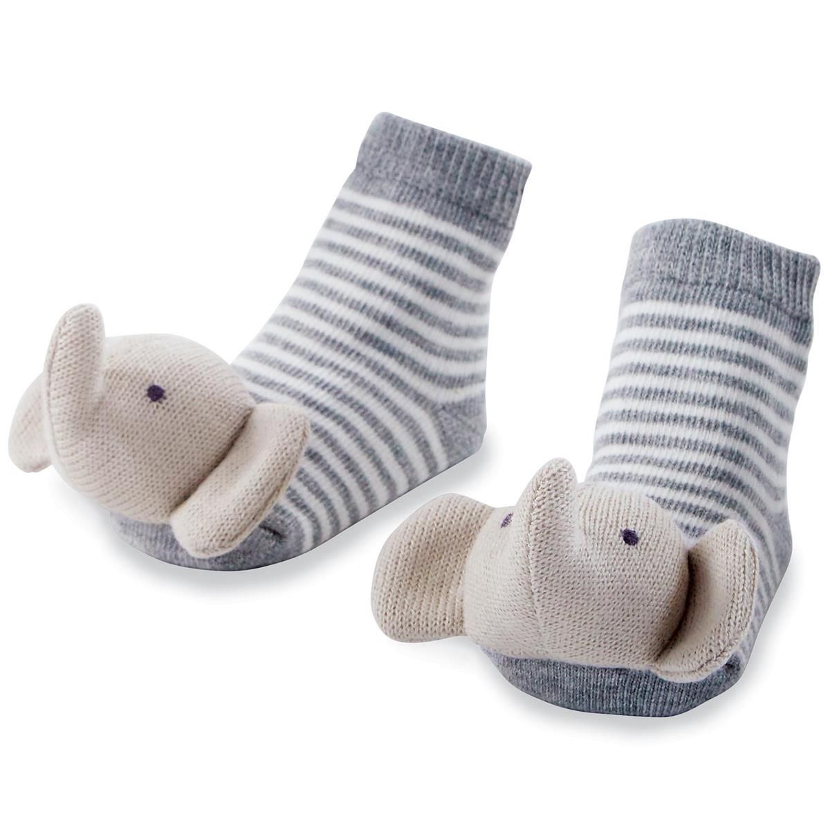 ELEPHANT RATTLE TOE SOCKS