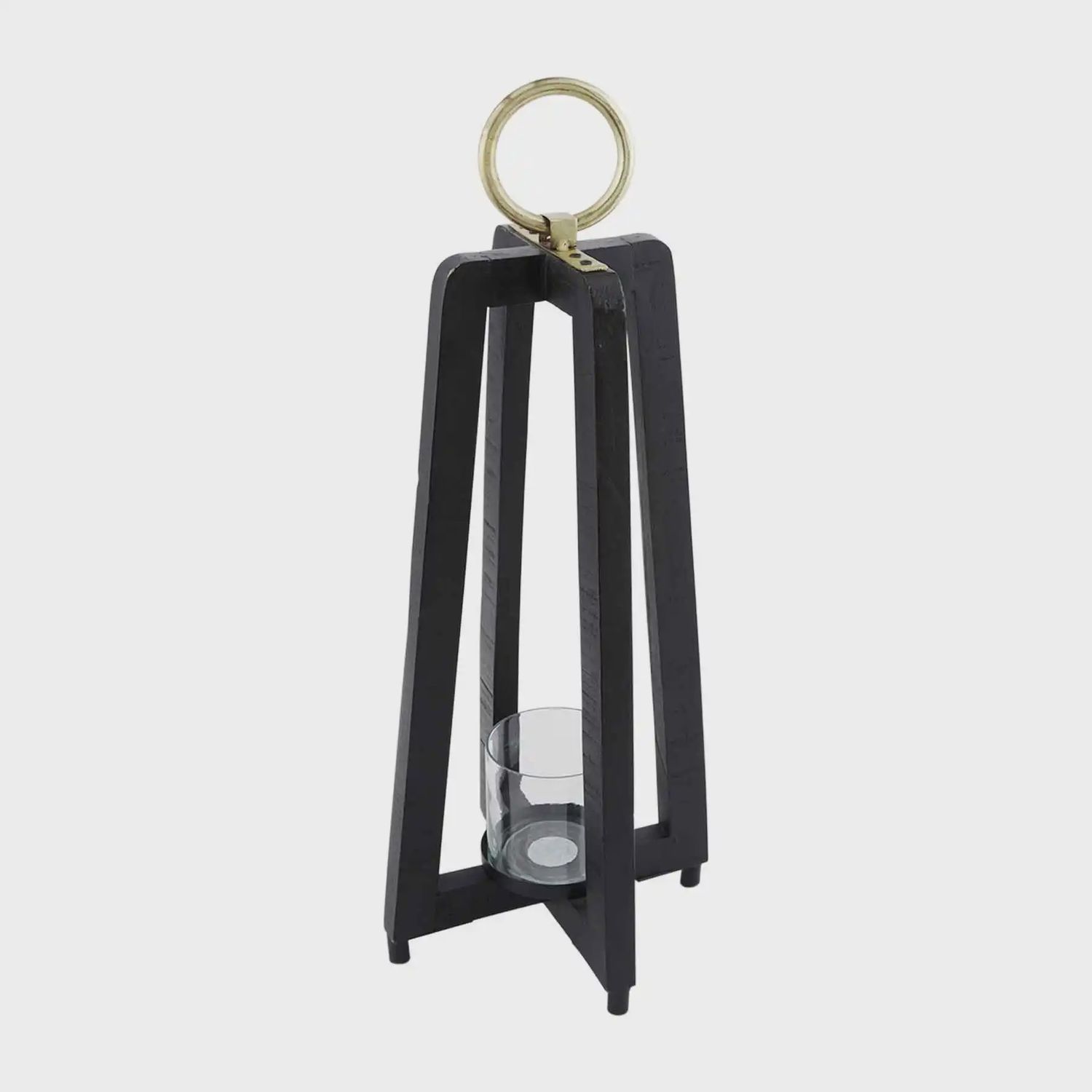 SMALL BLACK TALL LANTERN