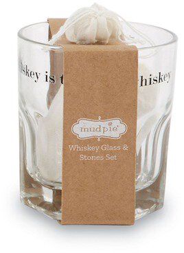 Whiskey Glass And Stone Set