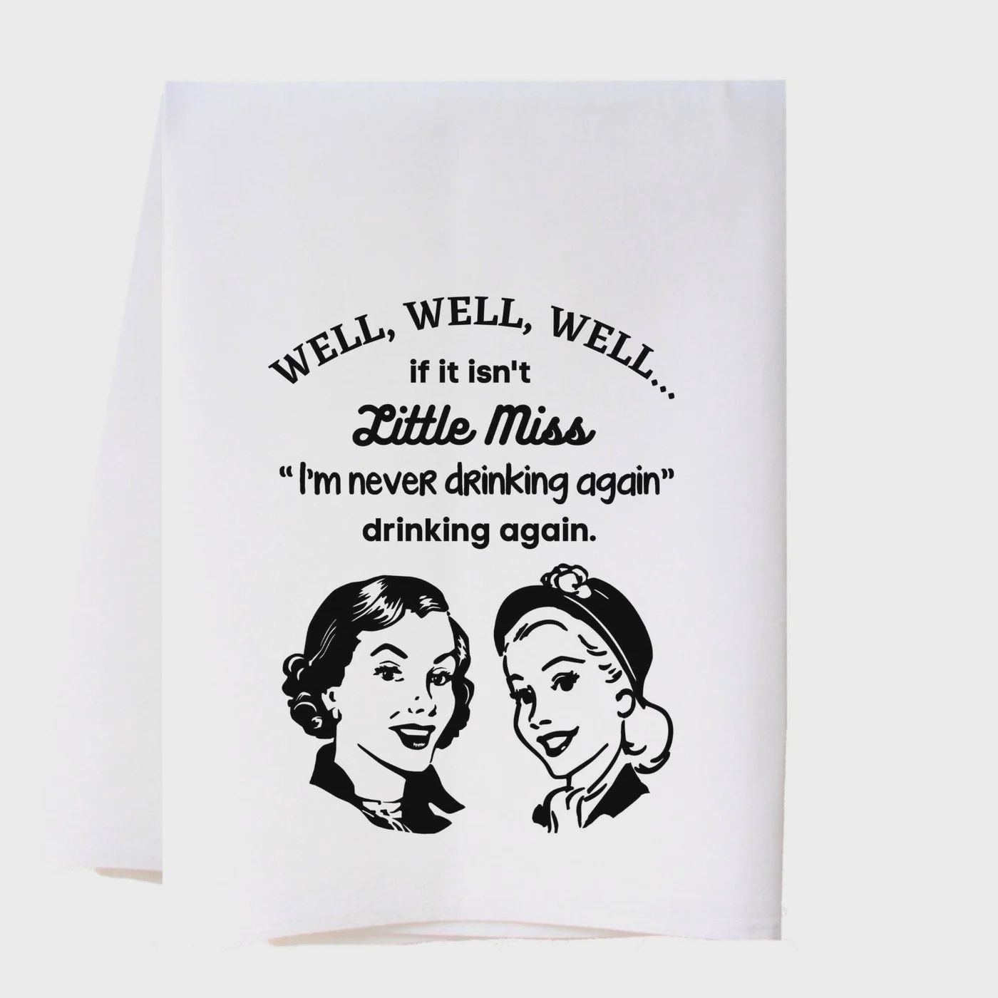 Drinking Again Tea Towel