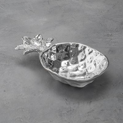 Beatriz Ball Garden Pineapple Mini Bowl in brass, pineapple-shaped with textured surface details on neutral background