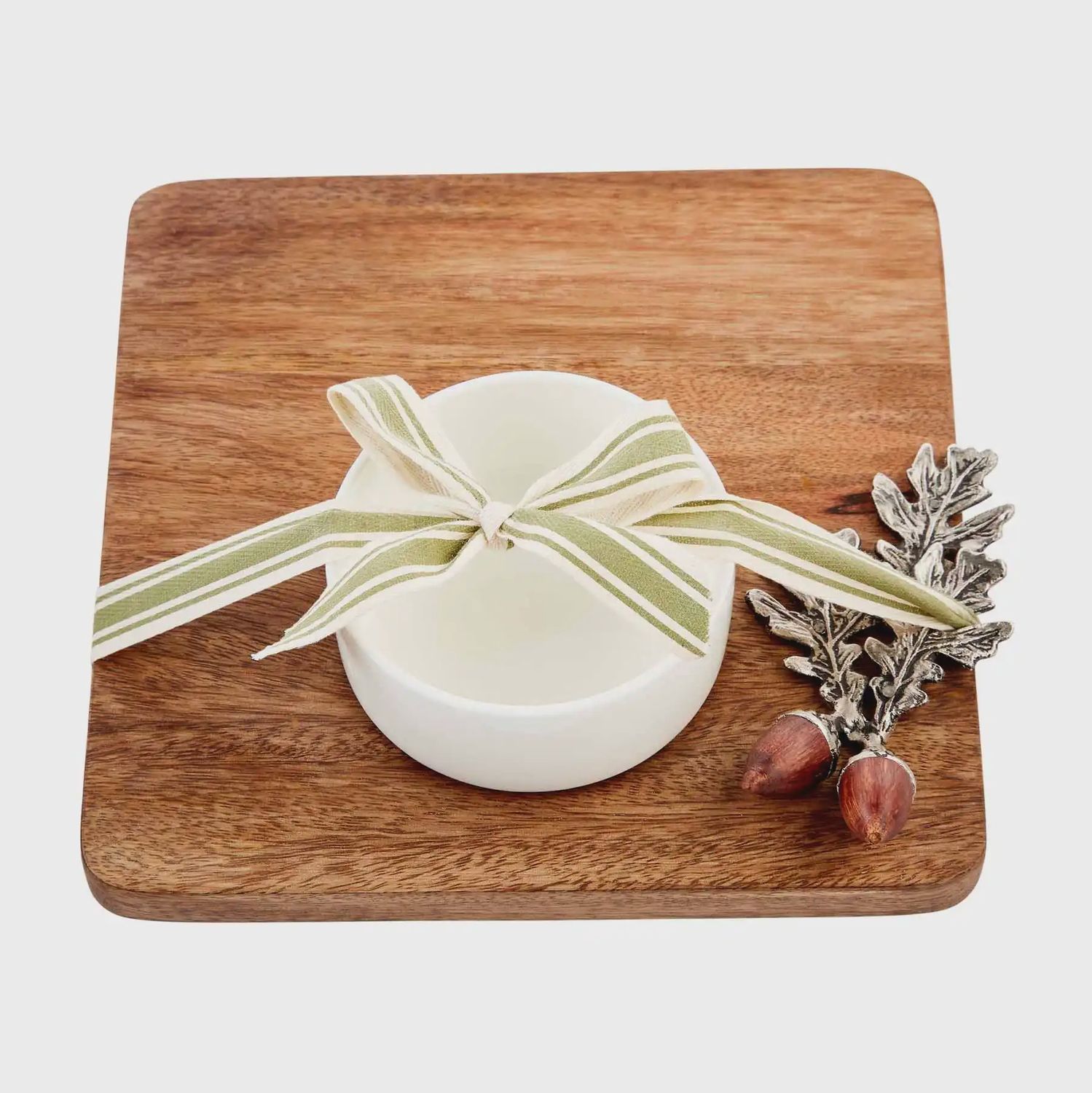 Acorn Serving Board and Dip Cup Set