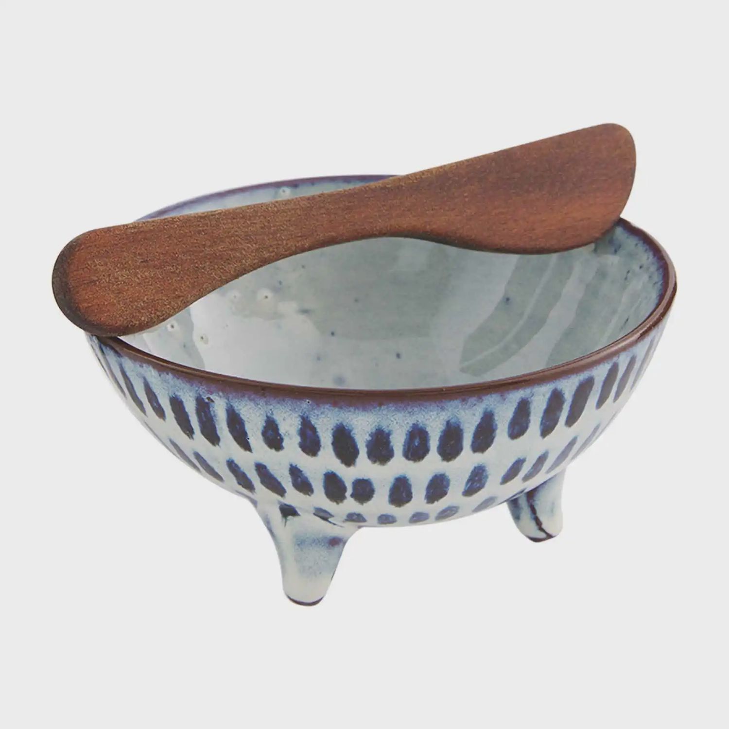BLACK DOT DIP BOWL SET