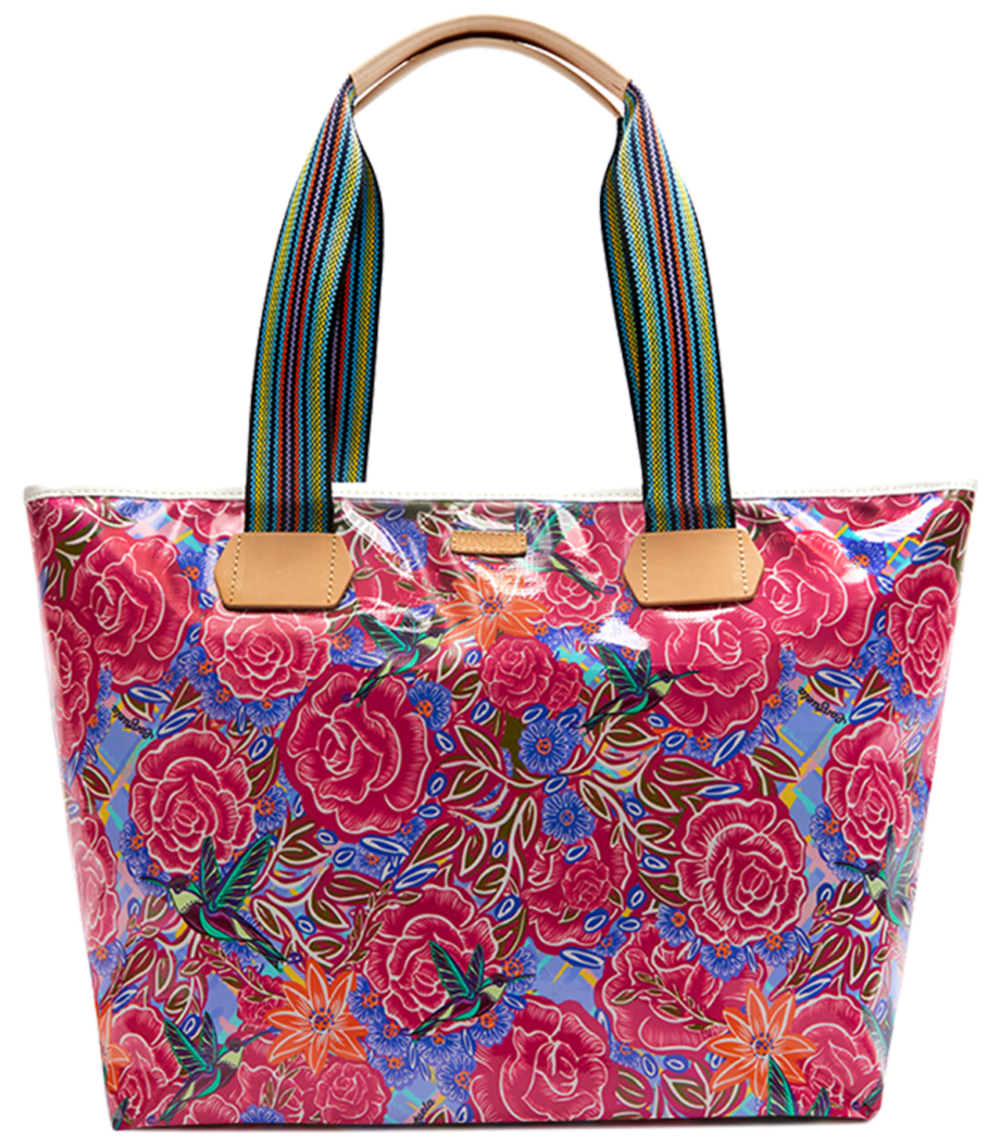ZIPPER TOTE MERLOT