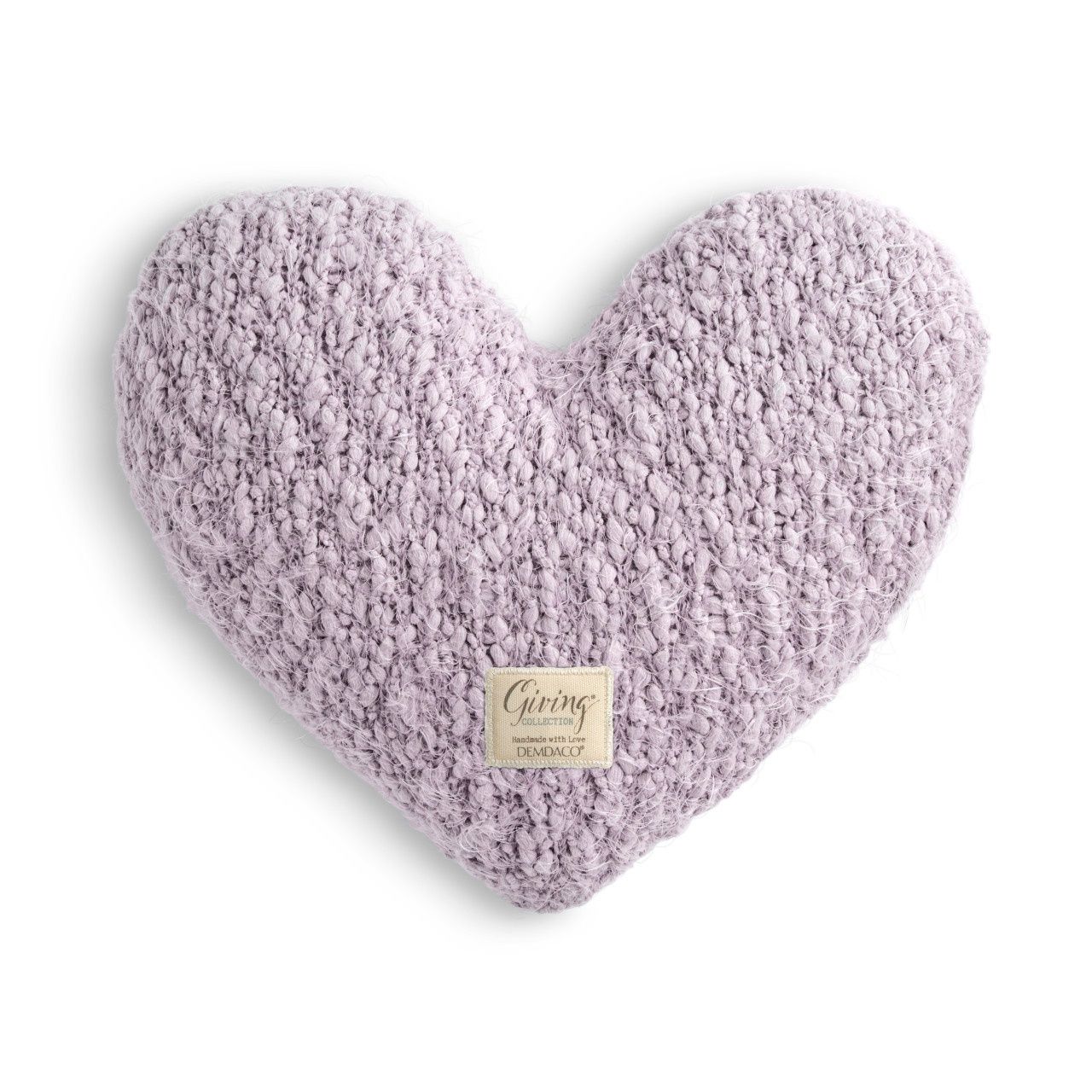 Light Purple Giving Heart Weighted Pillow