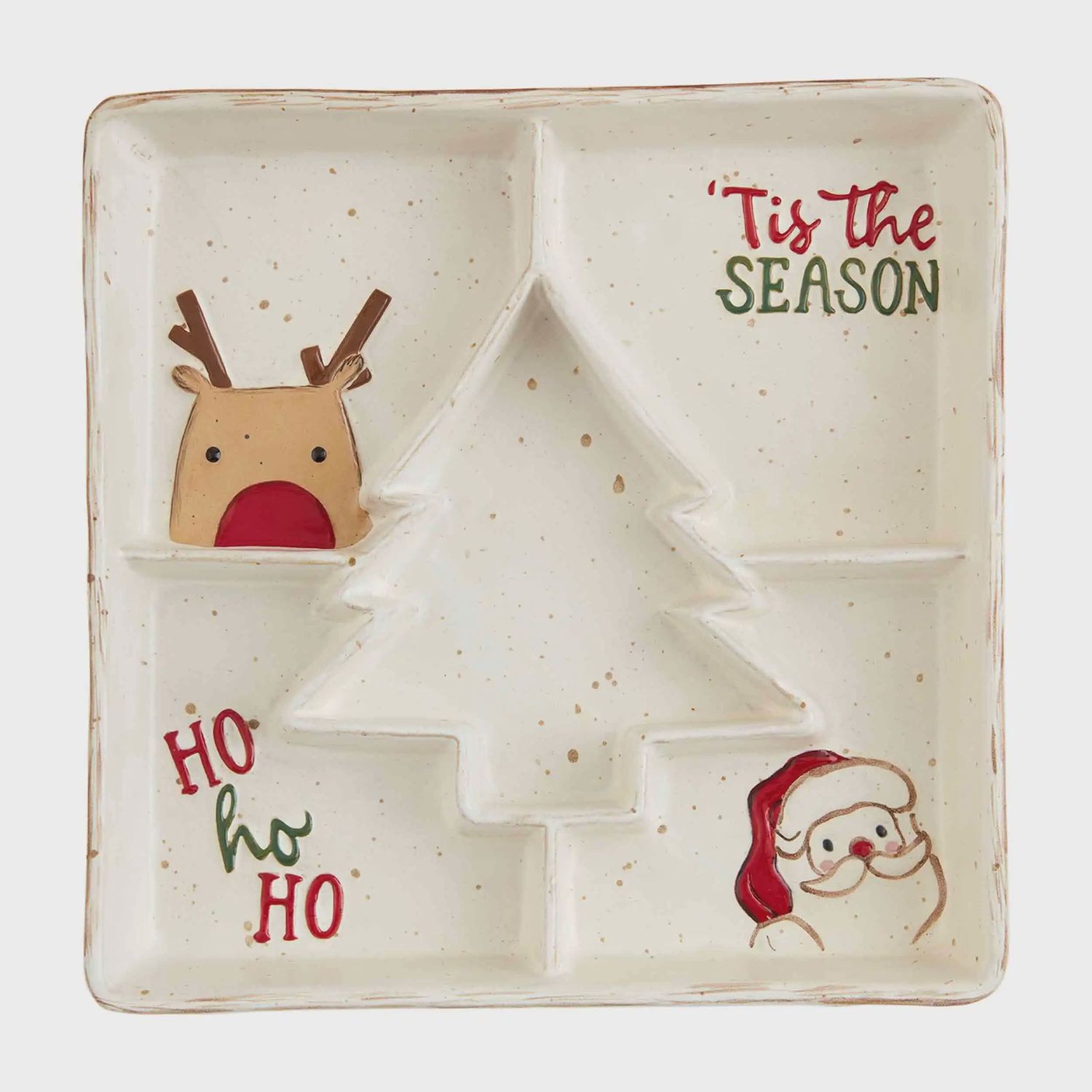 Farm Christmas Divided Tray