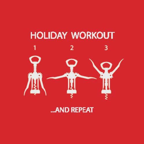 Holiday Workout Beverage Napkin