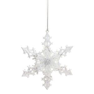 Orn. Snowflake Silver 5&quot;