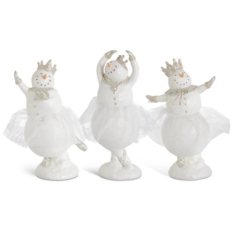 Glittered Snow Lady Ballerinas w/Tulle