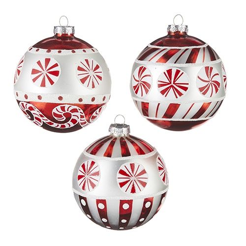4&quot; Peppermint Pattern Ornament