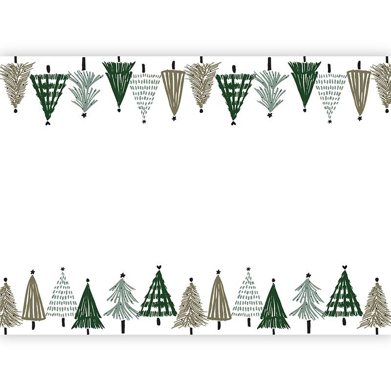 Paper Table Runner - Trees