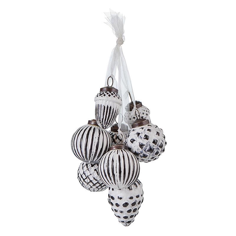 Ornament Cluster - White