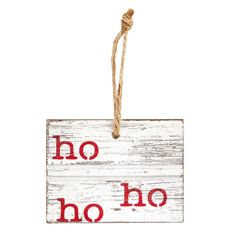Wooden Ornament - HoHoHo