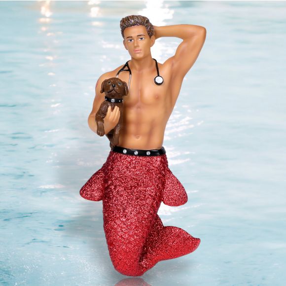 Dr. Pet-A-Vet Merman Ornament