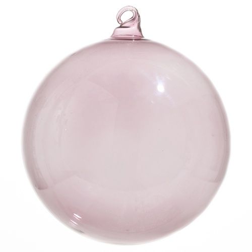 5&quot; Amethyst Blown Glass Ball Ornament