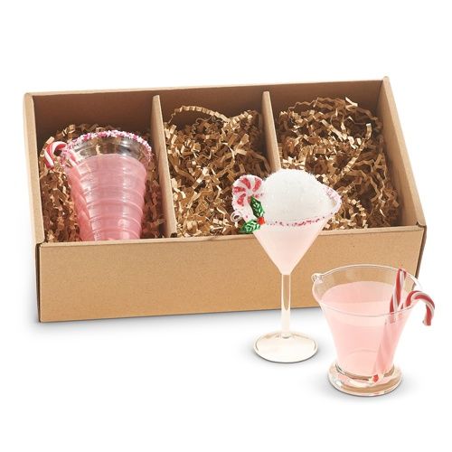 5.25&quot; Peppermint Cocktail Ornaments